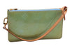 Auth Louis Vuitton Vernis Lexington Hand Bag Pouch Light Green M91011 LV 3571E