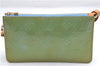 Auth Louis Vuitton Vernis Lexington Hand Bag Pouch Light Green M91011 LV 3571E