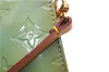 Auth Louis Vuitton Vernis Lexington Hand Bag Pouch Light Green M91011 LV 3571E