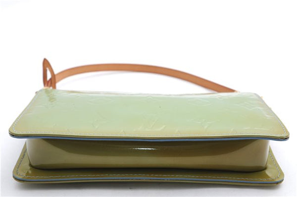 Auth Louis Vuitton Vernis Lexington Hand Bag Pouch Light Green M91011 LV 3571E