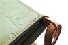 Auth Louis Vuitton Vernis Lexington Hand Bag Pouch Light Green M91011 LV 3571E