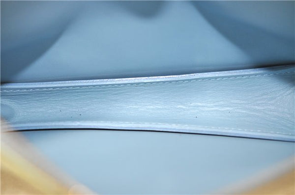 Auth Louis Vuitton Vernis Lexington Hand Bag Pouch Light Green M91011 LV 3571E