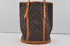 Authentic Louis Vuitton Monogram Bucket GM Shoulder Tote Bag M42236 Junk 3574I