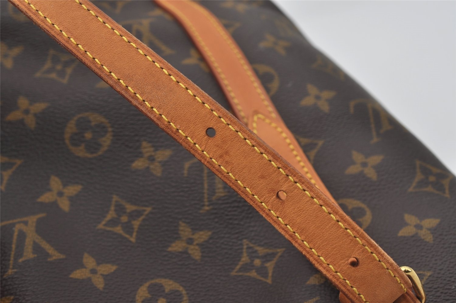 Authentic Louis Vuitton Monogram Bucket GM Shoulder Tote Bag M42236 Junk 3574I