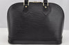 Authentic Louis Vuitton Epi Alma PM Hand Bag Black M40302 LV 3575I
