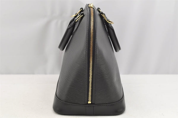Authentic Louis Vuitton Epi Alma PM Hand Bag Black M40302 LV 3575I