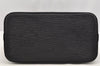 Authentic Louis Vuitton Epi Alma PM Hand Bag Black M40302 LV 3575I