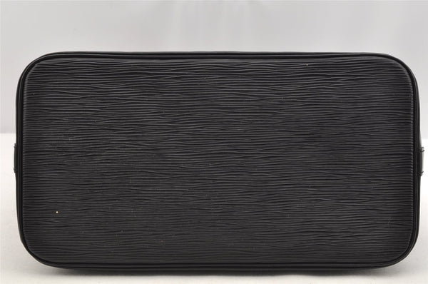 Authentic Louis Vuitton Epi Alma PM Hand Bag Black M40302 LV 3575I