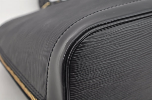 Authentic Louis Vuitton Epi Alma PM Hand Bag Black M40302 LV 3575I