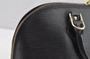 Authentic Louis Vuitton Epi Alma PM Hand Bag Black M40302 LV 3575I