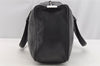 Authentic CHANEL Caviar Skin Chocolate Bar Hand Tote Bag Black 3577I