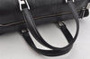 Authentic CHANEL Caviar Skin Chocolate Bar Hand Tote Bag Black 3577I