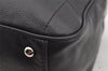 Authentic CHANEL Caviar Skin Chocolate Bar Hand Tote Bag Black 3577I