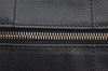 Authentic CHANEL Caviar Skin Chocolate Bar Hand Tote Bag Black 3577I
