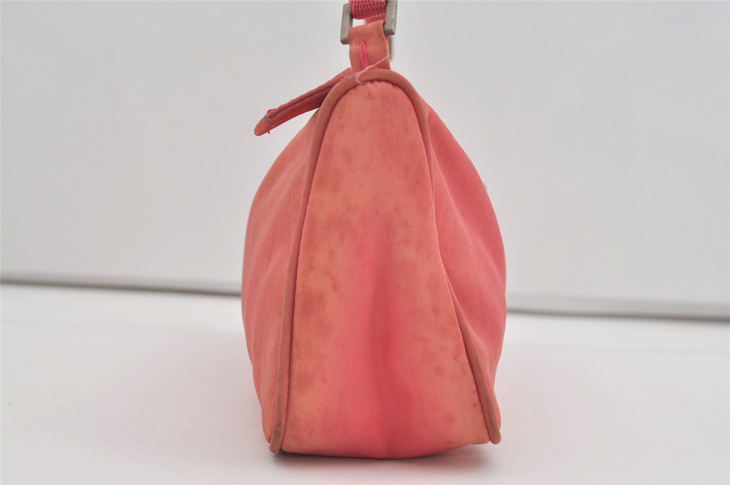 Authentic PRADA Vintage Nylon Tessuto Hand Bag Pouch Purse Pink 3578I