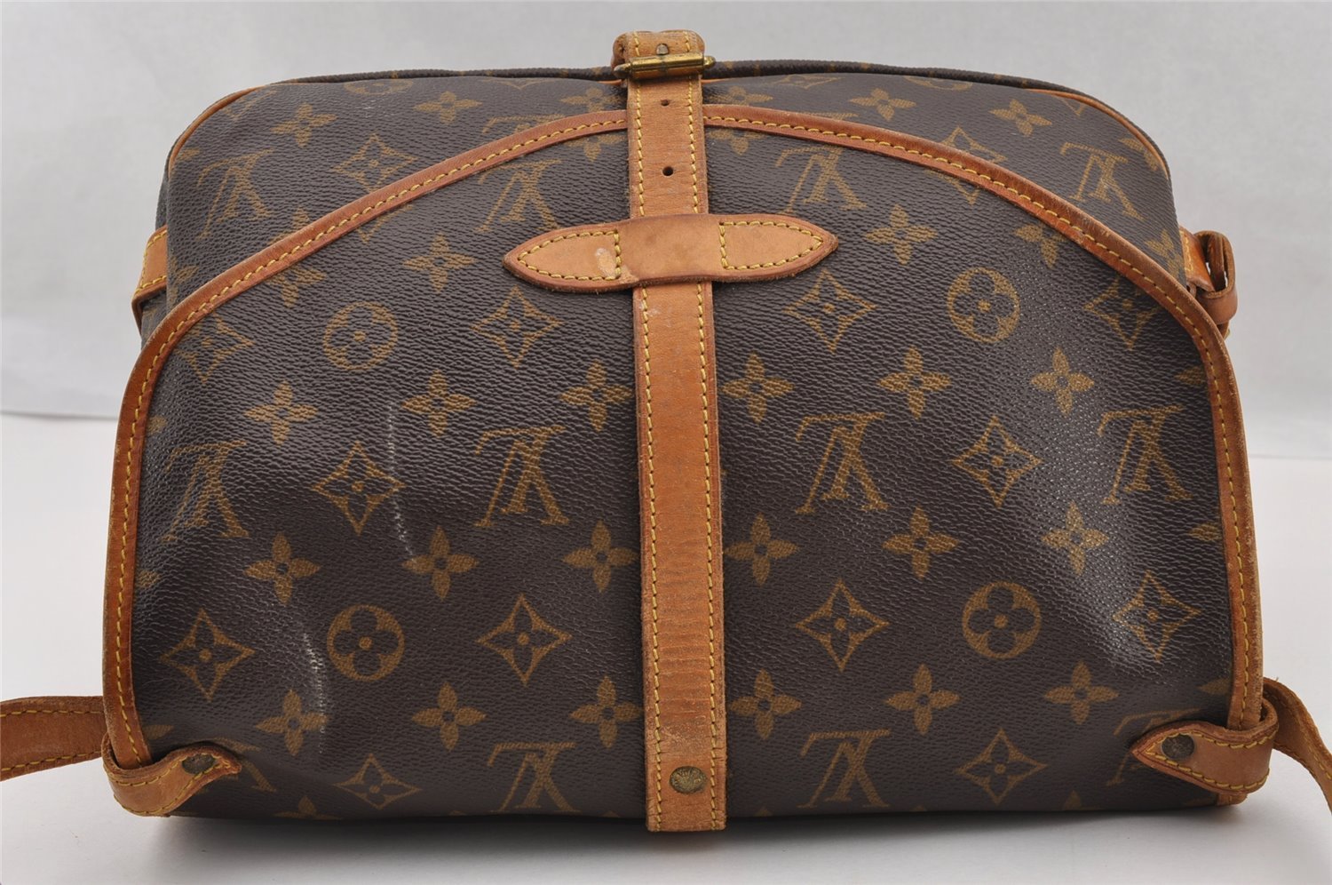 Authentic Louis Vuitton Monogram Saumur 30 Shoulder Cross Bag M42256 LV 3579I