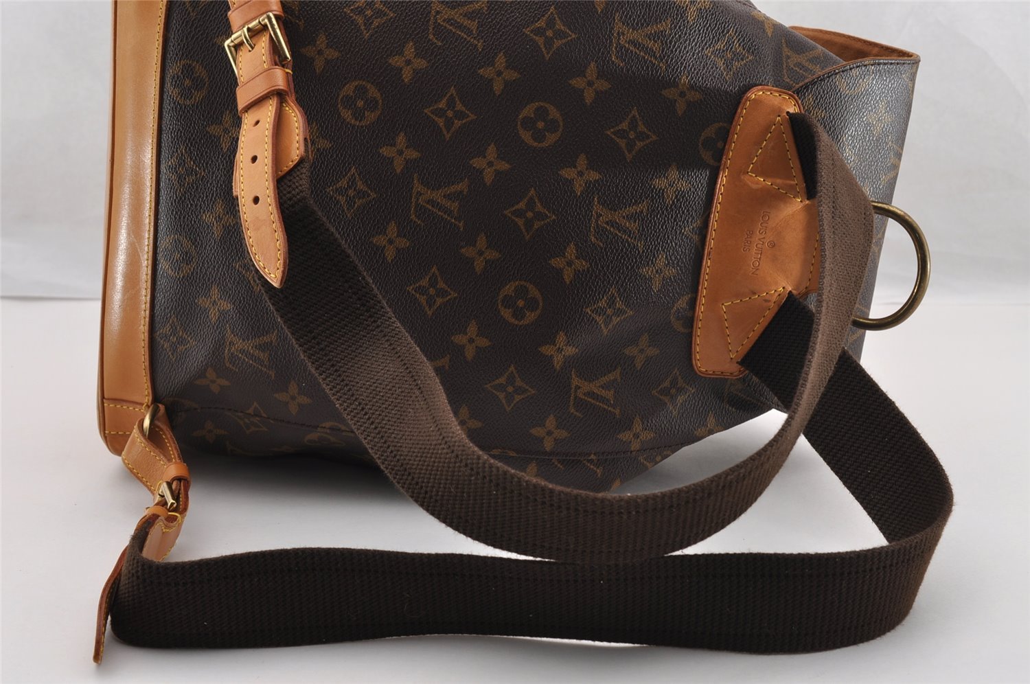 Authentic Louis Vuitton Monogram Montsouris GM Backpack M51135 LV 3580I