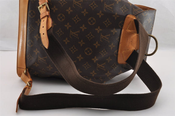 Authentic Louis Vuitton Monogram Montsouris GM Backpack M51135 LV 3580I