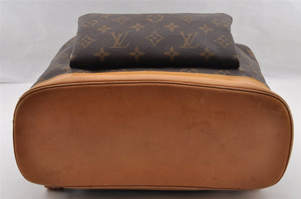 Authentic Louis Vuitton Monogram Montsouris GM Backpack M51135 LV 3580I