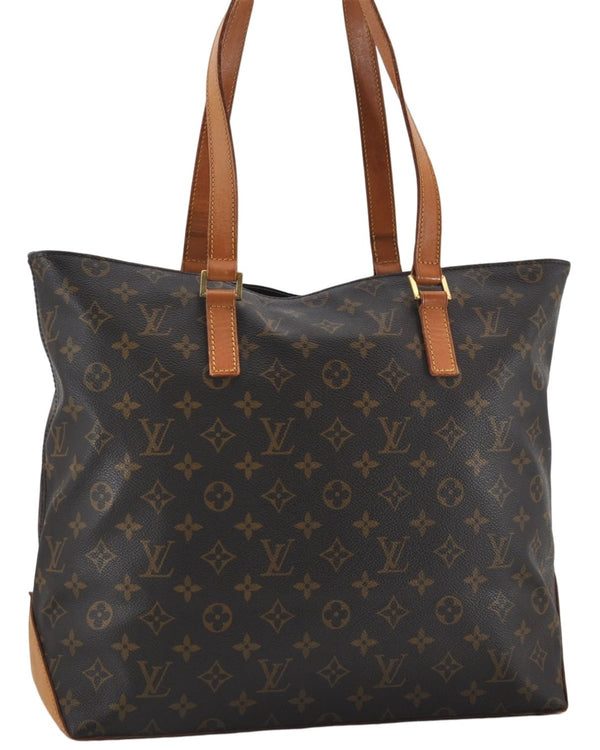 Authentic Louis Vuitton Monogram Cabas Mezzo Tote Bag Purse M51151 LV 3582E