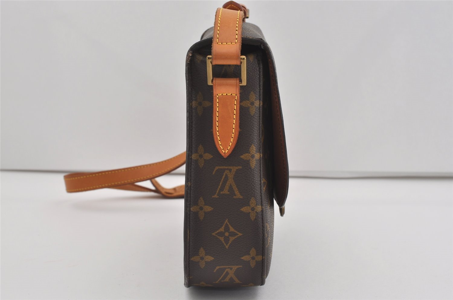 Authentic Louis Vuitton Monogram Saint Cloud GM M51242 Shoulder Cross Bag 3582I