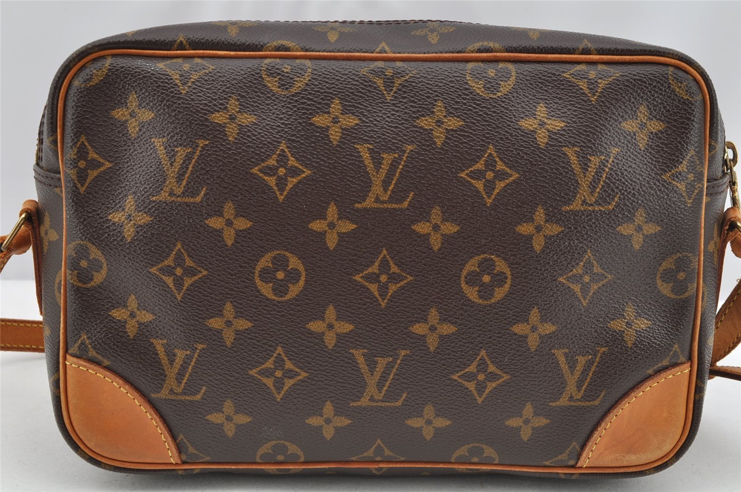 Authentic Louis Vuitton Monogram Trocadero 27 Shoulder Cross Bag M51274 LV 3583I