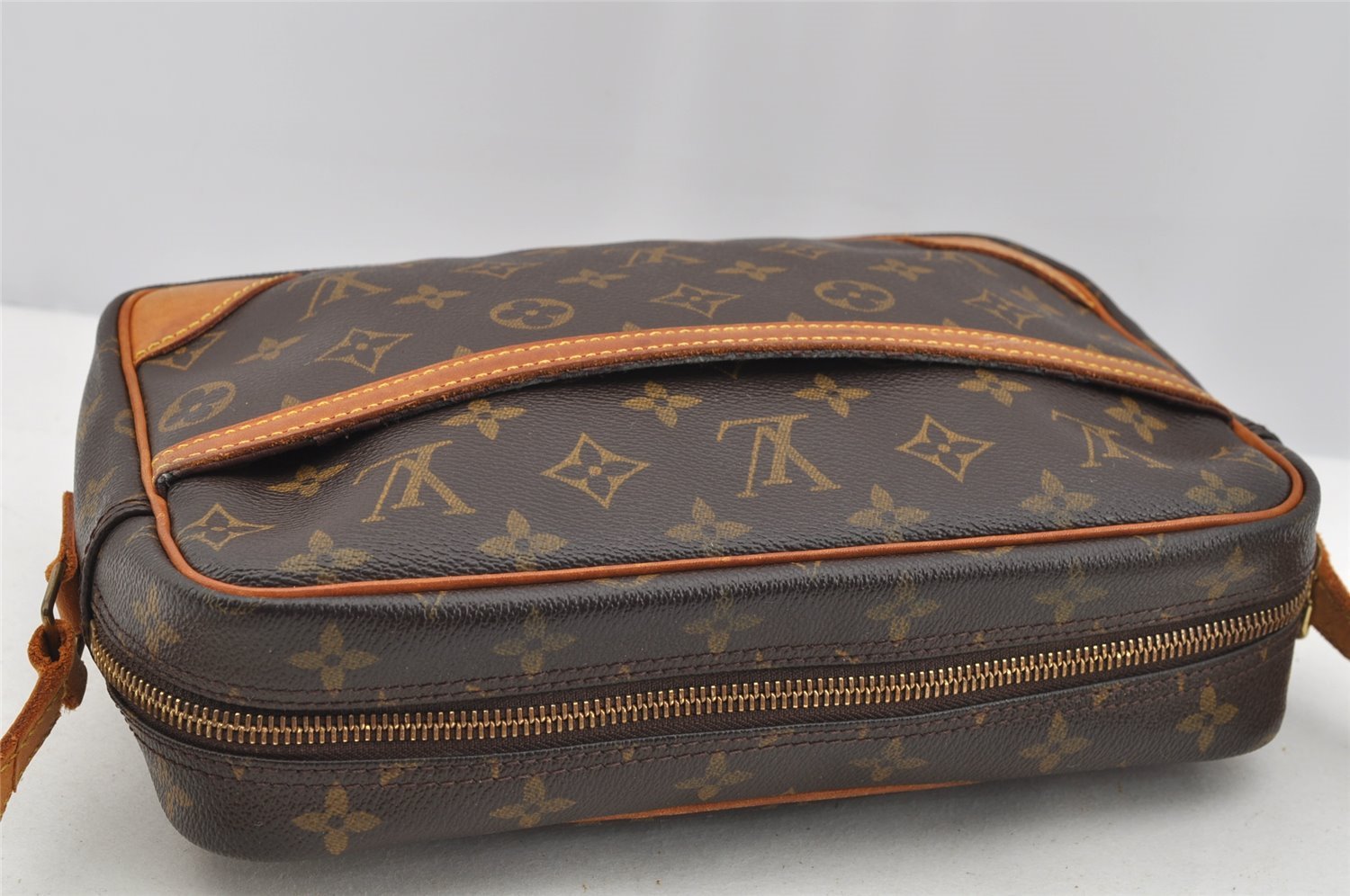 Authentic Louis Vuitton Monogram Trocadero 27 Shoulder Cross Bag M51274 LV 3583I