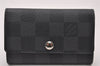 Authentic Louis Vuitton Damier Graphite Multicles 6 Key Case M62662 LV 3585I