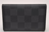 Authentic Louis Vuitton Damier Graphite Multicles 6 Key Case M62662 LV 3585I