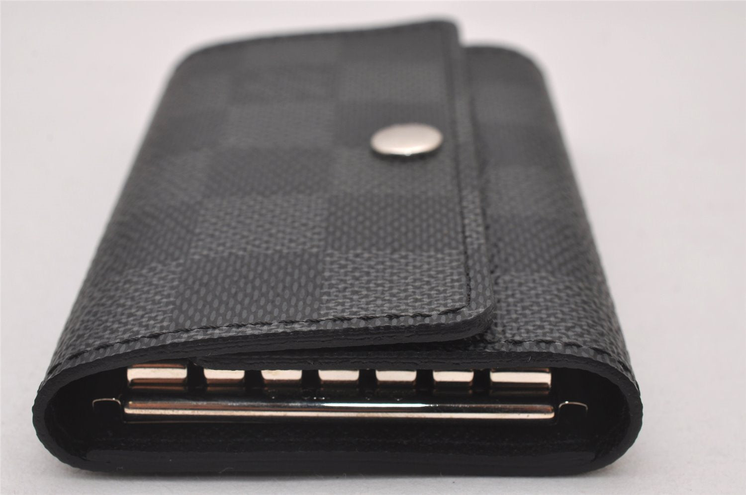 Authentic Louis Vuitton Damier Graphite Multicles 6 Key Case M62662 LV 3585I