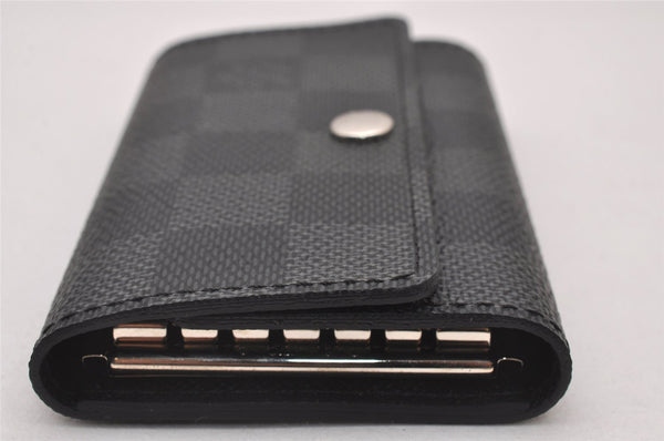 Authentic Louis Vuitton Damier Graphite Multicles 6 Key Case M62662 LV 3585I