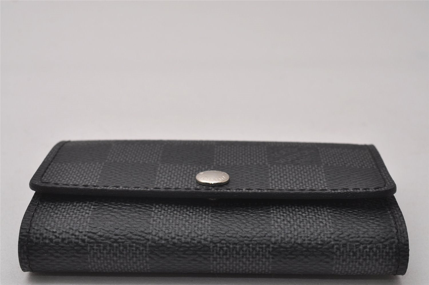 Authentic Louis Vuitton Damier Graphite Multicles 6 Key Case M62662 LV 3585I