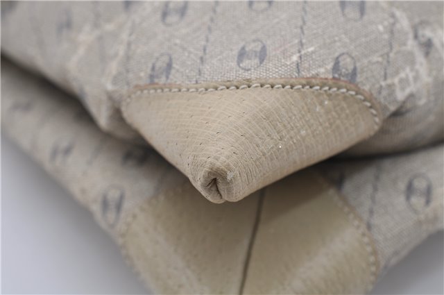 Authentic GUCCI Centennial Line Clutch Bag GG PVC Leather Ivory 3586C