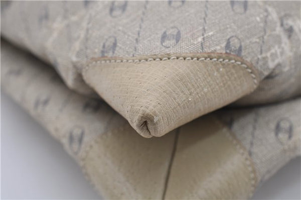 Authentic GUCCI Centennial Line Clutch Bag GG PVC Leather Ivory 3586C
