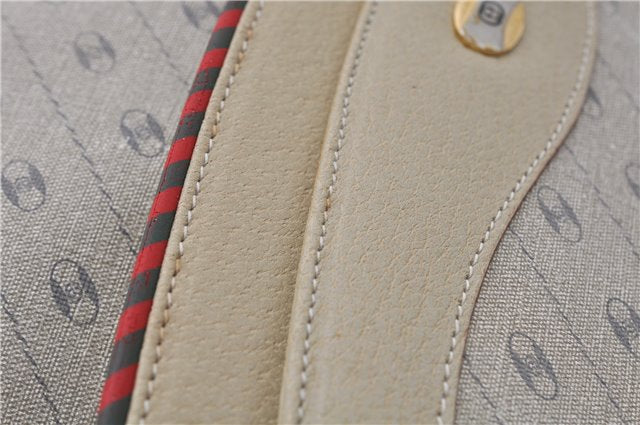 Authentic GUCCI Centennial Line Clutch Bag GG PVC Leather Ivory 3586C