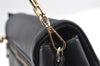 Authentic MIU MIU Leather Chain Tassel 2Way Shoulder Cross Body Bag Black 3587I