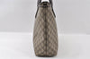 Authentic GUCCI Vintage Shoulder Tote Bag GG PVC Leather 211137 Brown 3590I