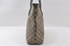 Authentic GUCCI Vintage Shoulder Tote Bag GG PVC Leather 211137 Brown 3590I