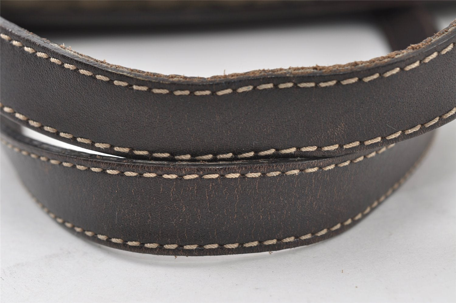 Authentic GUCCI Vintage Shoulder Tote Bag GG PVC Leather 211137 Brown 3590I