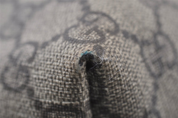 Authentic GUCCI Vintage Shoulder Tote Bag GG PVC Leather 211137 Brown 3590I