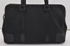 Authentic GUCCI Vintage Shoulder Hand Bag GG Canvas Leather Black 3592I