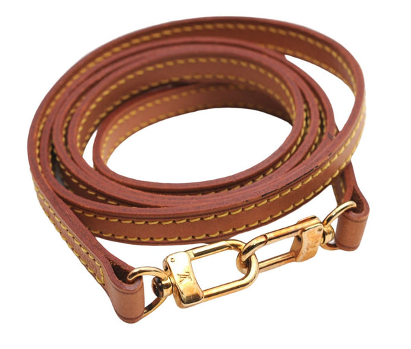 Authentic Louis Vuitton Leather Shoulder Strap Beige 46.9" LV 3596E