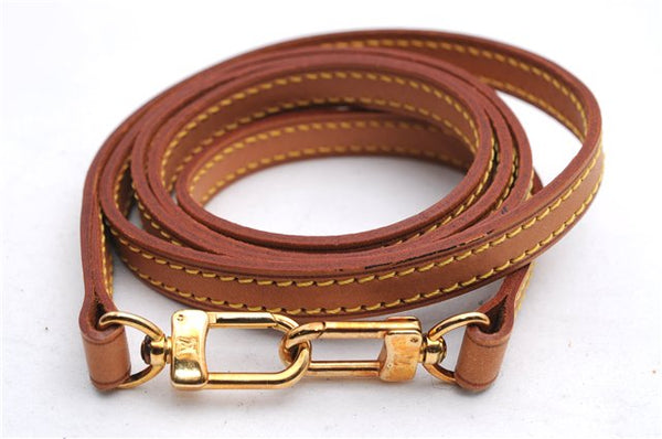 Authentic Louis Vuitton Leather Shoulder Strap Beige 46.9" LV 3596E