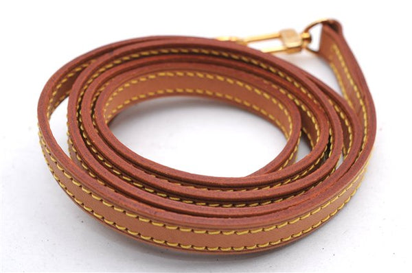 Authentic Louis Vuitton Leather Shoulder Strap Beige 46.9" LV 3596E