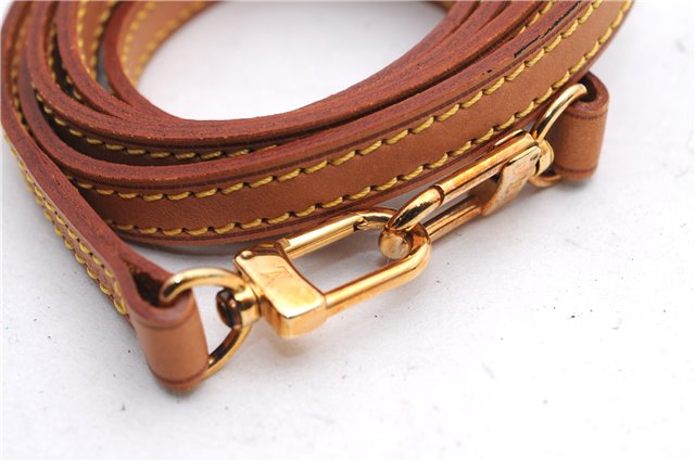 Authentic Louis Vuitton Leather Shoulder Strap Beige 46.9