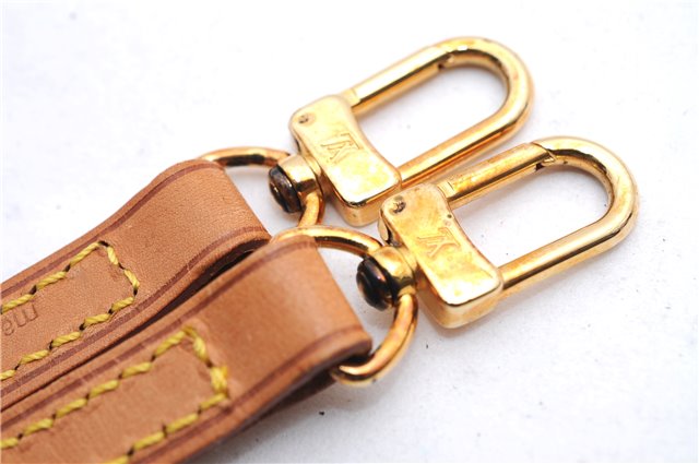 Authentic Louis Vuitton Leather Shoulder Strap Beige 46.9