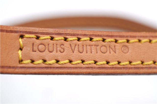 Authentic Louis Vuitton Leather Shoulder Strap Beige 46.9