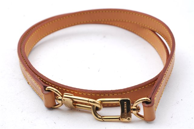 Authentic Louis Vuitton Leather Shoulder Strap Beige 39
