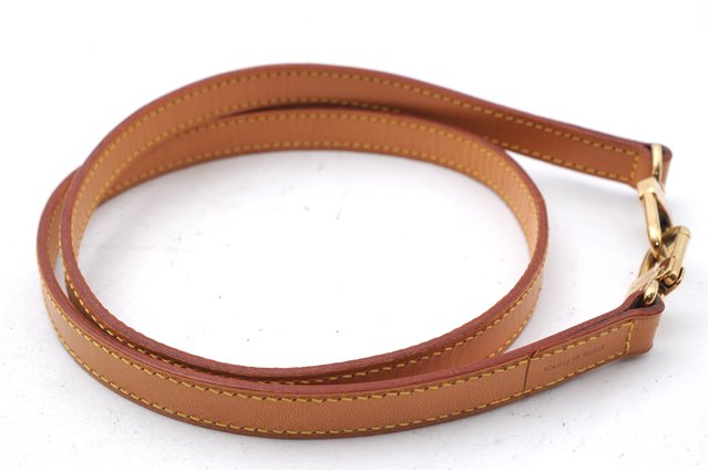Authentic Louis Vuitton Leather Shoulder Strap Beige 39