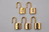 Authentic Louis Vuitton Padlock Gold 10Set LV 3597I